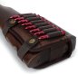 Preview: Hinterschaft-Munitionshalter mit integrierter Wangenauflage aus Leder von Tourbon