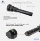 Preview: Fokussierbare Jagdlampe Artemis T28 von BRINYTE mit 3 LEDs + Akku + Fernschalter im Komplettset
