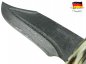 Mobile Preview: XL Damastmesser | Abfangmesser 290mm lang mit Hirschhorn-Griff + Lederholster