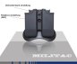 Mobile Preview: Doppelte Magazintasche für Glock mit 360° Rotation Paddle FDE Farbe