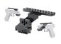 Preview: Picatinny Schiene Montage für Pistolen / Kurzwaffen mit Unterlaufschiene
