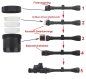 Preview: Sytong Universal Schnell-Adapter mit Picatinny-Schiene für Okular Ø 35-47 mm