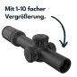 Preview: Jagdoptik Continental 1-10x28 ED von Vector Optics mit einem VET-RAR Leuchtabsehen und 11 Helligkeitsstufen