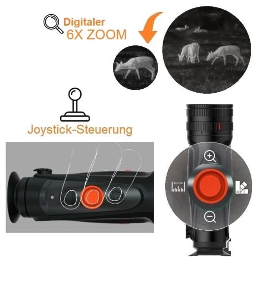 Cyclops 350D Wärmebildkamera von ThermTec -  Dual Zoom - 25mm/50mm Linse