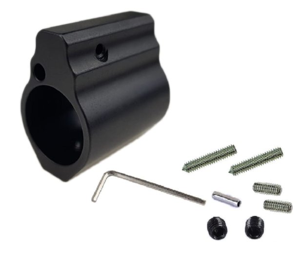 Verstellbarer Gasblock für Lauf-Durchmesser 0.625 " (ca. 15,8 mm)  für alle AR-15, M4, M16 Systeme, Stahl
