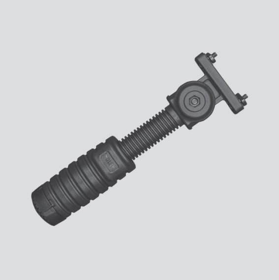 Erdsporn-Griff - Monopod - Einbein Griff / M-Lok-Aufnahme / Einklappbar / Ausziehbar