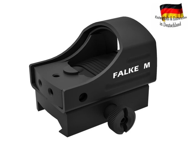 Falke M Mini Leuchtpunktvisier / Red-Dot + Klappmesser Gratis