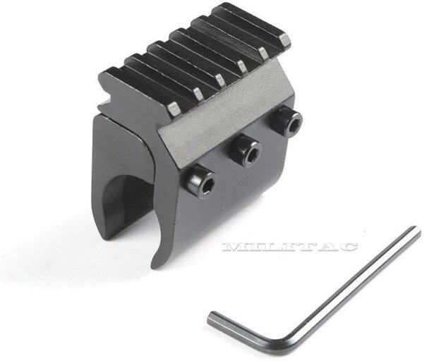 Schlittenmontage Picatinny Schiene Adapter Glock Leucht-Kimme Montageplatte 