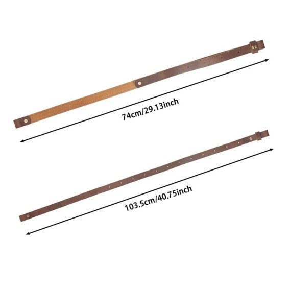 Zweipunkt Gewehrriemen aus Echtleder in Braun