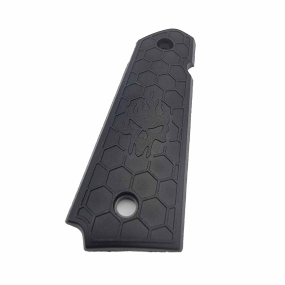 Griffschalen für Colt 1911er & Klone aus Kunststoff in Schwarz mit verschiedenen Motiven