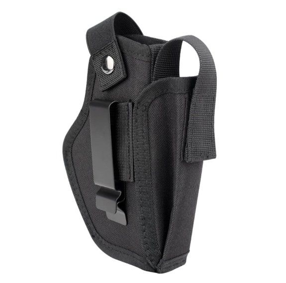 Gürtel-Holster für Kurzwaffen / Pistolen aus Nylon, mit Magazintasche, rechts-/ und linksseitig verwendbar