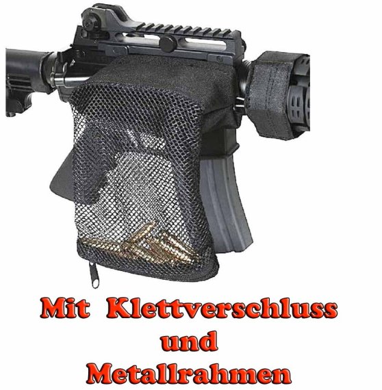 Hülsenfangsack / Hülsenfänger  für AR-15 AR-10 und andere Langwaffen, mit Klettverschluss