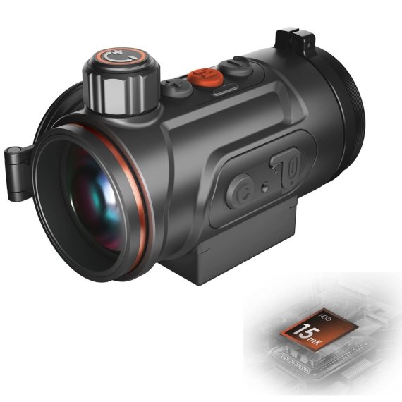 Hunt 335 Pro innovatives Wärmebild-Vorsatzgerät von ThermTec / NETD  15mK / Austauschbarer Akku / HD-OLED