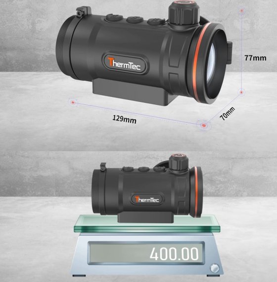 Hunt650 innovatives High-End Wärmebild-Vorsatzgerät von ThermTec