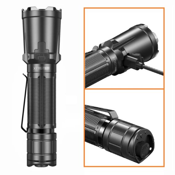 Preview: Klarus XT11GT Pro - Aufladbare, taktische LED Taschenlampe mit 3300 Lumen