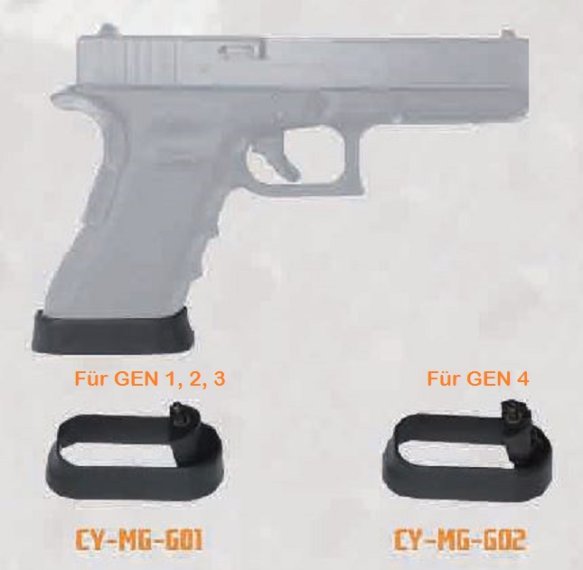 Magwell Magazinrichter für Glock Modelle Gen 4 Tuning