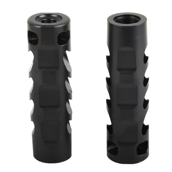 Premium 5-Kammern Mündungsbremse mit maximaler Bremswirkung - M14x1 Gewinde für Kaliber bis 8,3 mm Ø