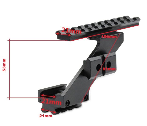 Picatinny Schiene Montage für Pistolen / Kurzwaffen mit Unterlaufschiene