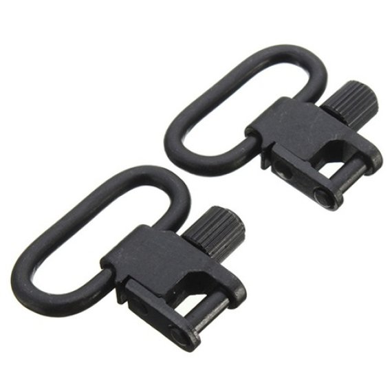 Riemenöse / Befestigungsbügel mit einer Gewinde-Druckknopf-Aufnahme aus Stahl