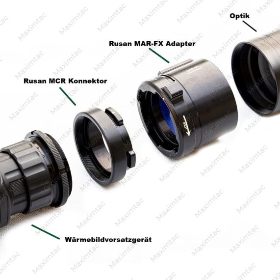 Rusan MAR-FX Modular-Adapter von 30mm-80mm für Wärmebild-Vorsatzgeräte
