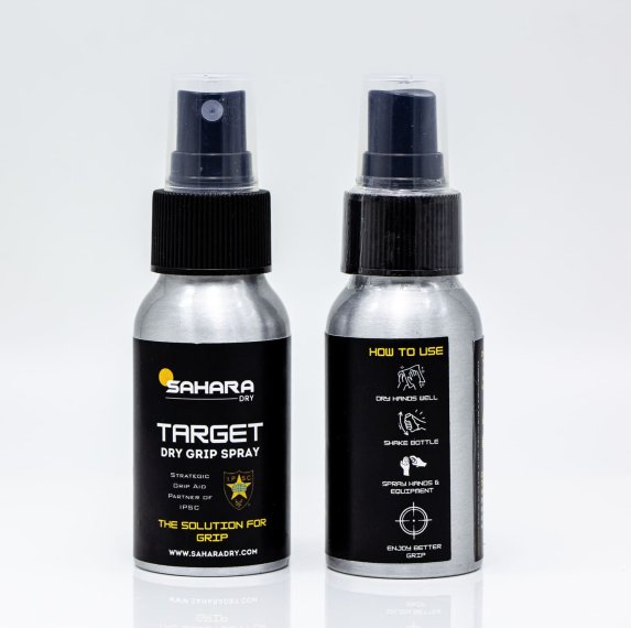 SAHARA Dry Target - Maximaler Halt beim Schießsport und im Wettkampf / 50ml / Gel / Spray