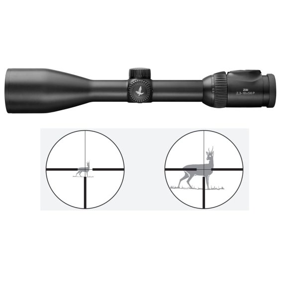 Swarovski Optik Z8i 2,3-18x56 P L /SR - Zielfernrohr mit beleuchtetem 4A-I Absehen, SWAROLIGHT Technologie und Parallaxenausgleich