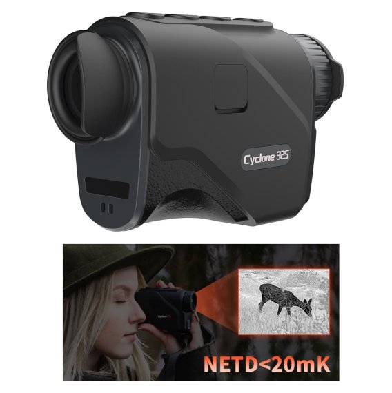 Cyclone 325 ThermTec - Wärmebildgerät im Taschenformat | NETD-Wert von 20 mK | Gewicht 260 g