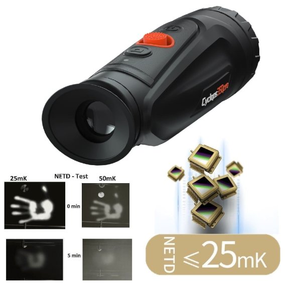 Wärmebildkamera Cyclops 350 Pro von ThermTec mit NETD-Wert unter 25 mK