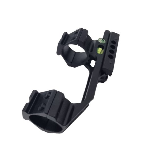 Preview: Blockmontage 30mm / 25,4mm für Picatinny-Schiene 21mm / Prismen-Schiene 11-14mm / Wasserwaage