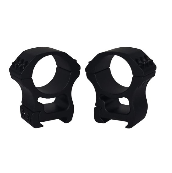 Preview: Zielfernrohr-Montageringe Ø 30mm für eine Picatinny-Schiene aus Aluminium / Hoch