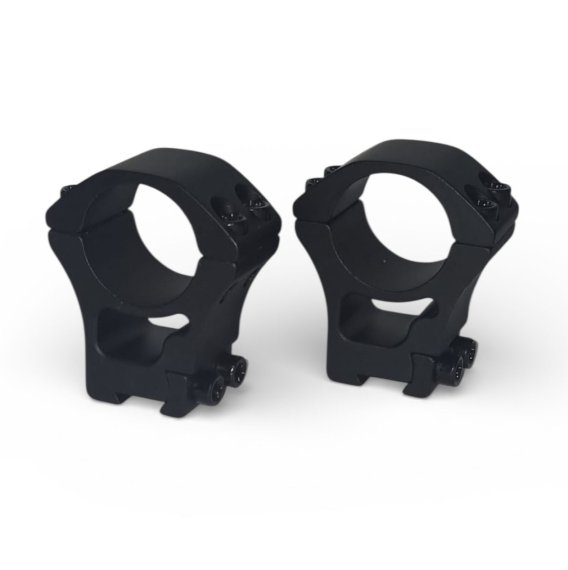 Preview: Zielfernrohr-Montageringe Ø 25,4mm für eine Prismenschiene aus Aluminium / Hoch