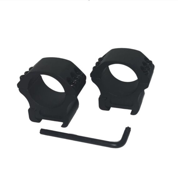 Zielfernrohr-Montageringe Ø 30mm für eine Picatinny-Schiene aus Aluminium