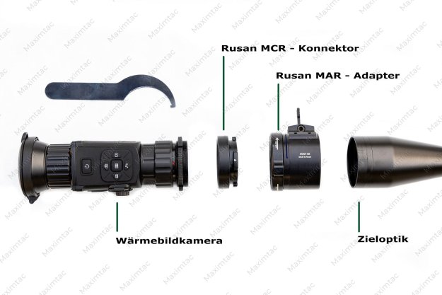 Rusan MAR  Modular-Adapter von 30mm-67mm für Wärmebild-Vorsatzgeräte