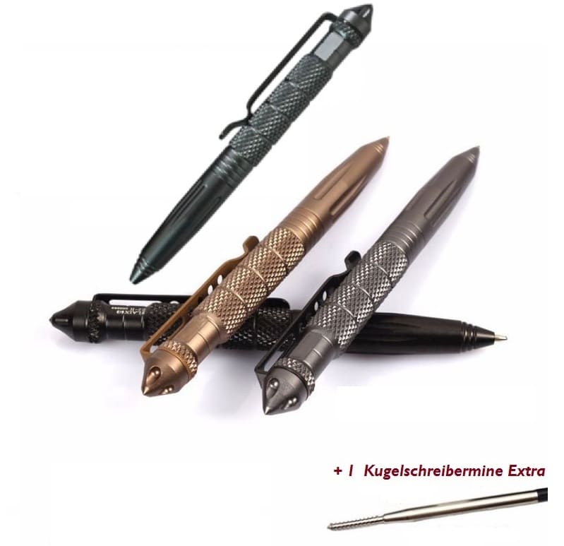 Böker Plus Tactical Defense Pen Kugelschreiber MPP grau neu OVP