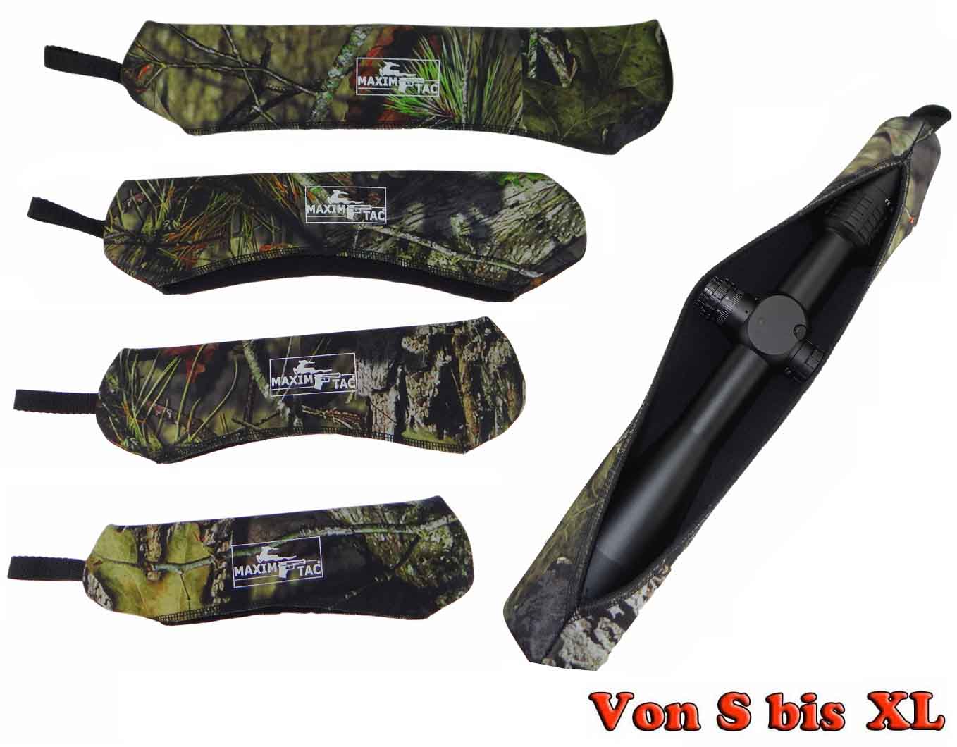 Zielfernrohr Schutzhülle Cover Schutz aus Neopren Abdeckung in Camo