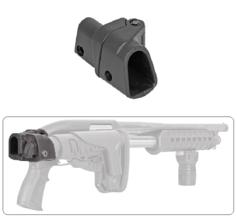 Rechtsseitig klappbarer Schaftsystem Adapter für DLG Flinten Tube-Rohr und Pistolengriffschaft