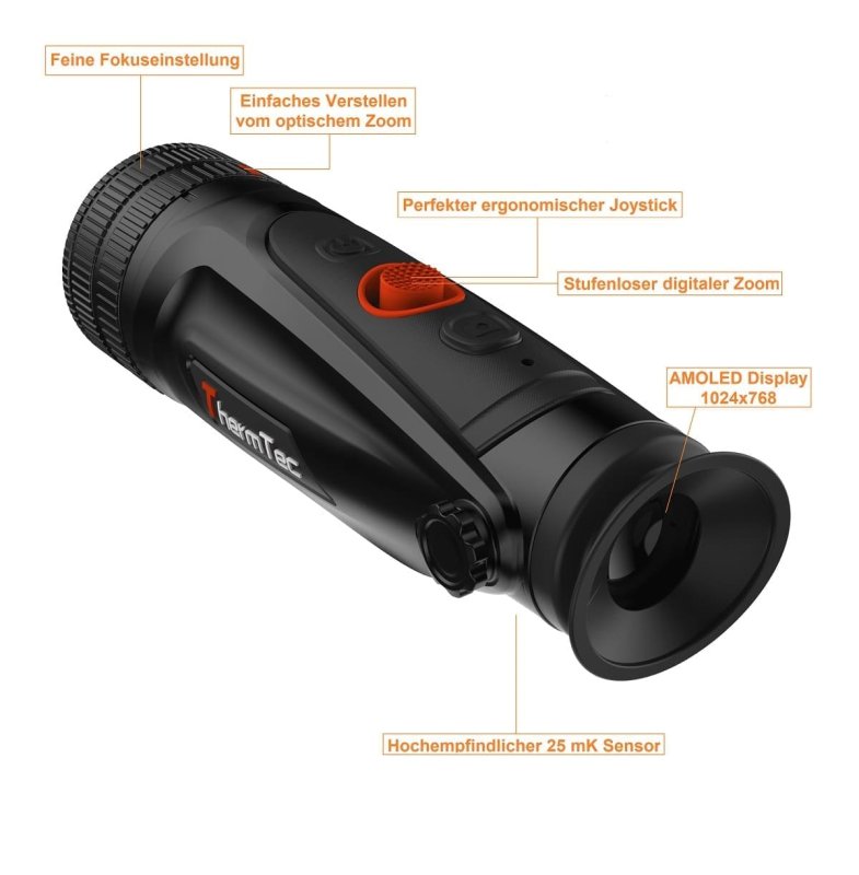 Cyclops 640D Wärmebildkamera von ThermTec -  Dual Zoom - 20mm/40mm Linse und 640er Sensor