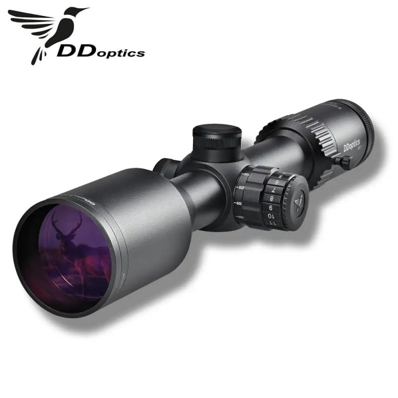 Zielfernrohr V10 2-20x50 NXT Short von DDoptics mit A4N Leuchtabsehen, Parallaxenausgleich und mit/ohne IFiber-Control
