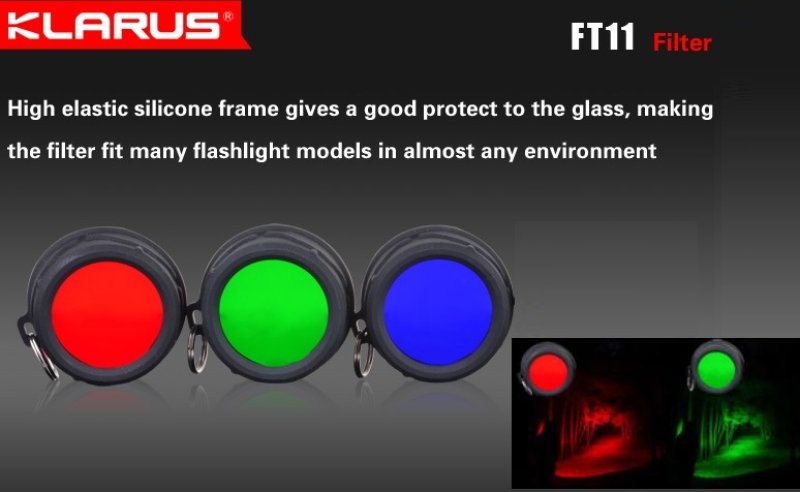Farbfilter Taschenlampen Aufsatz für XT11S / XT11GT / FX10 und anderen 35mm Ø