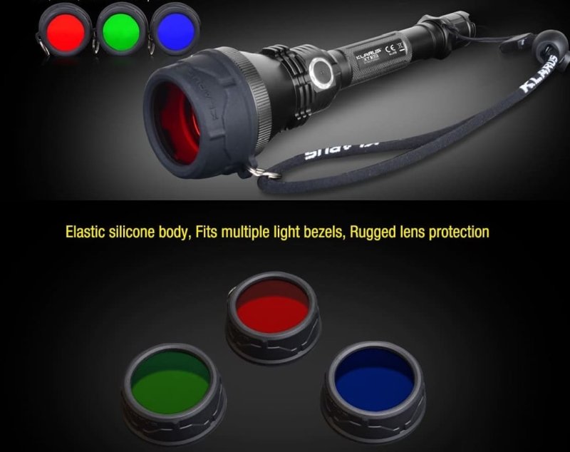 Farbfilter Taschenlampen für XT32 und andere mit 63mm Kopfdurchmesser