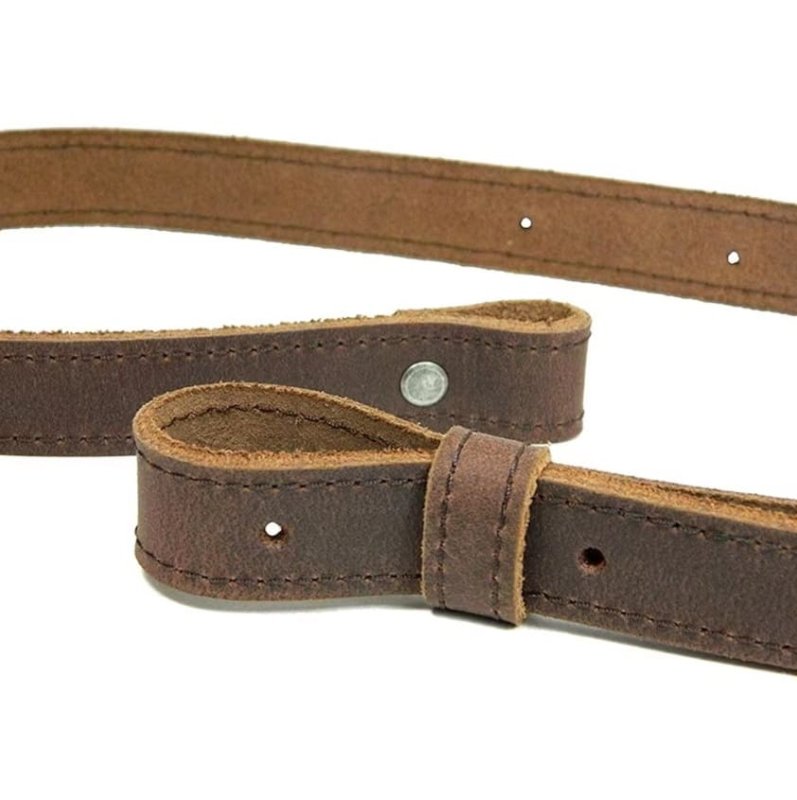 Zweipunkt Gewehrriemen aus Echtleder in Braun