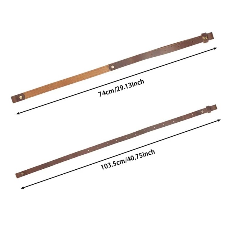 Zweipunkt Gewehrriemen aus Echtleder in Braun