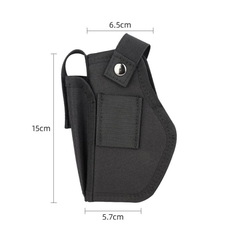 Gürtel-Holster für Kurzwaffen / Pistolen aus Nylon, mit Magazintasche, rechts-/ und linksseitig verwendbar