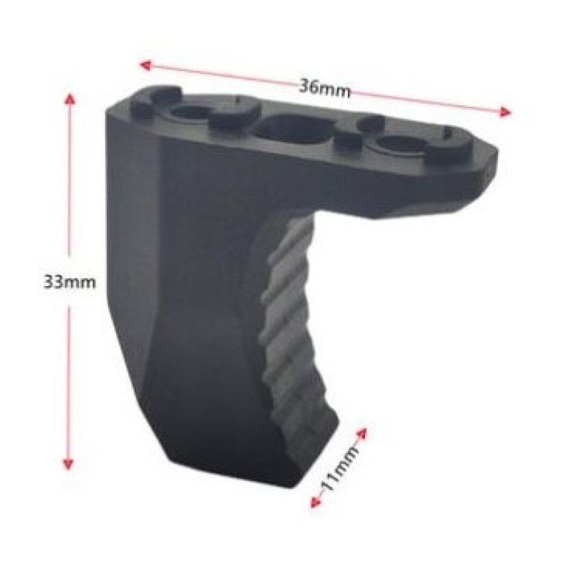 Handstop-Fingerauflage für M-LOK und Keymod Systeme aus Kunststoff in verschiedenen Farbvarianten