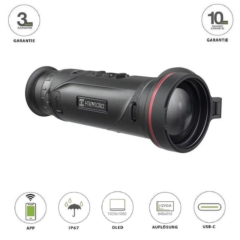 Falcon FQ50 2.0 Wärmebildgerät von HIKMICRO mit NETD  15mK / 640x512 Sensor / 50mm Linse / Fingerfokussierung