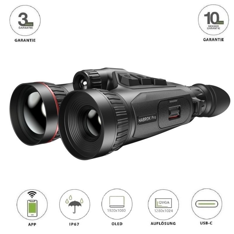 Habrok Pro HX60L (N) Binokular von HIKMICRO - Wärmebildkamera + Nachtsichtgerät + Fernglas und LRF in einem Gerät!