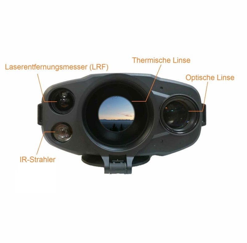 Binokular Raptor RQ50L (N) von HIKMICRO - Wärmebildkamera + Nachtsichtgerät + Fernglas und LRF in einem Gerät!