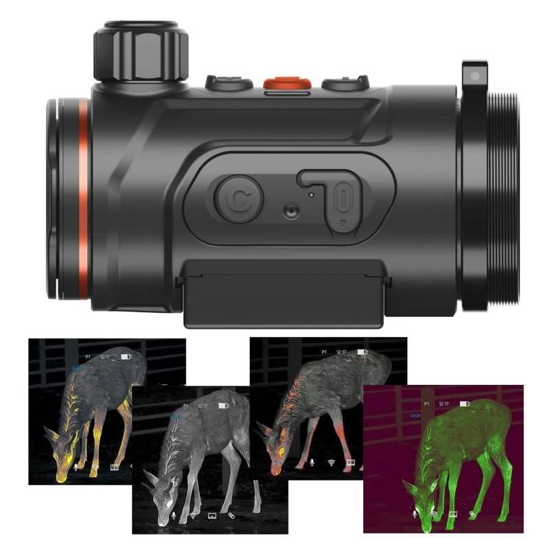 Hunt 335 Pro innovatives Wärmebild-Vorsatzgerät von ThermTec / NETD  15mK / Austauschbarer Akku / HD-OLED