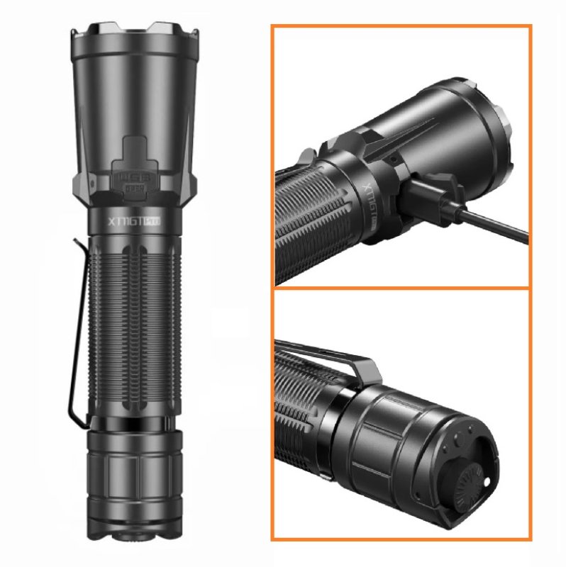 Klarus XT11GT Pro - Aufladbare, taktische LED Taschenlampe mit 3300 Lumen
