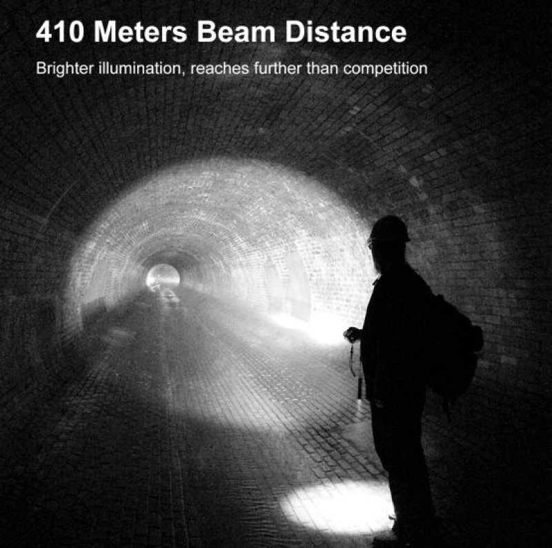 Klarus XT11GT Pro - Aufladbare, taktische LED Taschenlampe mit 3300 Lumen